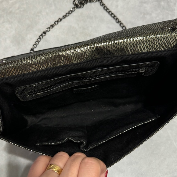 TARNISH Bags Clutch, oversized. Black and silver - Picture 6 of 10
